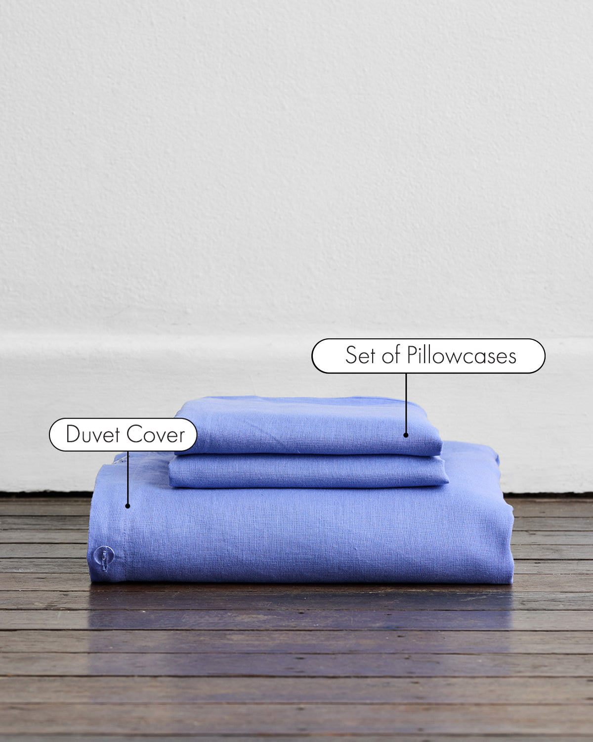 Wildflower 100% French Flax Linen Duvet Cover Set